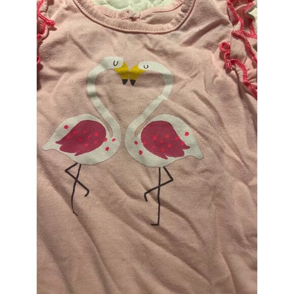 Chick Pea Flamingo Set Infant Girls Size 12 months Good used condition Clean smo - Picture 7 of 7